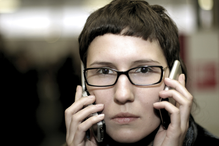 photo of busy woman